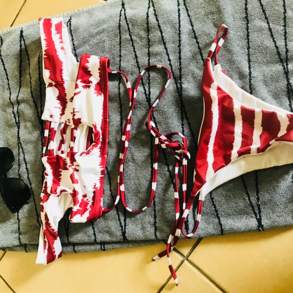 Crop top “Frankie’s” style Bikini Small